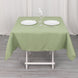54inch Eucalyptus Sage Green 200 GSM Seamless Premium Polyester Square Tablecloth

