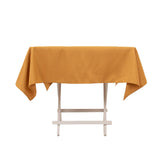 54x54inch Gold Seamless Premium Polyester Square Tablecloth - 220GSM