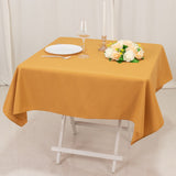 54x54inch Gold Seamless Premium Polyester Square Tablecloth - 220GSM