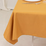 54x54inch Gold Seamless Premium Polyester Square Tablecloth - 220GSM