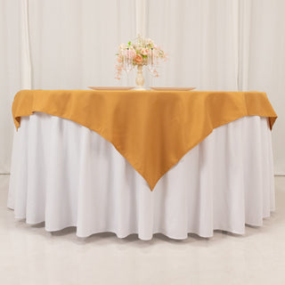 <span style="background-color:transparent;color:#111111;">Seamless Gold Premium Polyester Square Table Overlay</span>