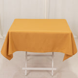 54x54inch Gold Seamless Premium Polyester Square Tablecloth - 220GSM