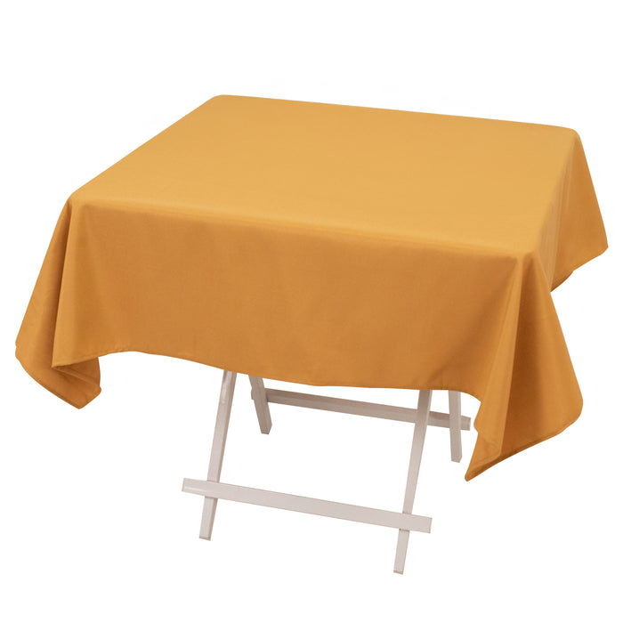 54x54inch Gold Seamless Premium Polyester Square Tablecloth - 220GSM