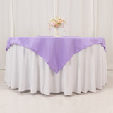 54x54inch Lavender Lilac Seamless Premium Polyester Square Table Overlay - 220GSM