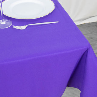 Uncompromising Quality and Luxury with the Premium Purple Polyester Table Overlay