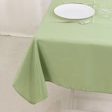 54x54inch Sage Green Seamless Premium Polyester Square Table Overlay - 220GSM