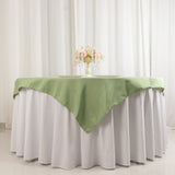 54x54inch Sage Green Seamless Premium Polyester Square Table Overlay - 220GSM