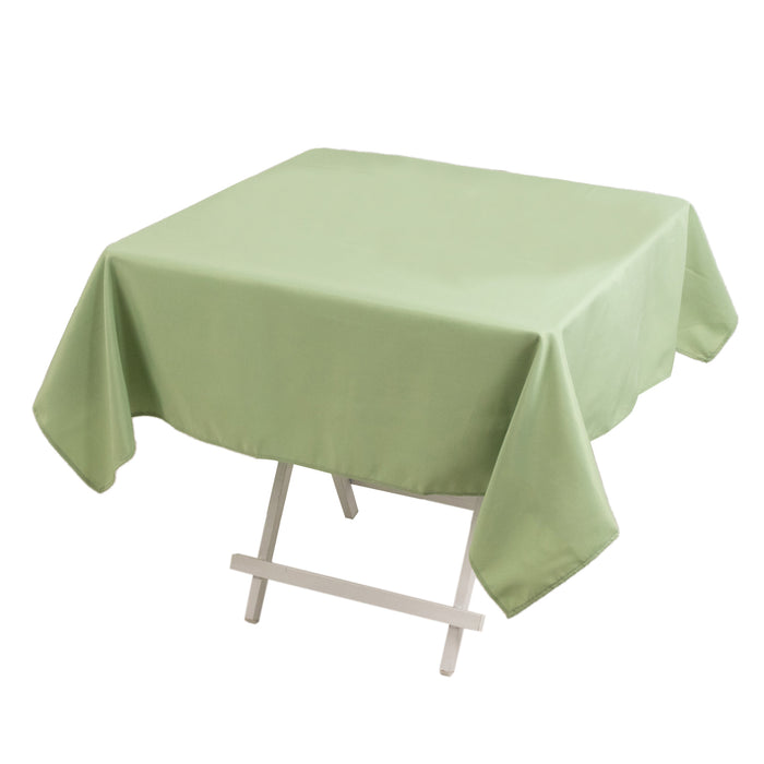 54x54inch Sage Green Seamless Premium Polyester Square Tablecloth - 220GSM