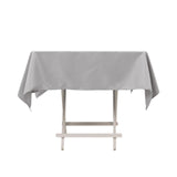 54x54inch Silver Seamless Premium Polyester Square Tablecloth - 220GSM