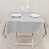 54x54inch Silver Seamless Premium Polyester Square Tablecloth - 220GSM