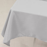 54x54inch Silver Seamless Premium Polyester Square Table Overlay - 220GSM