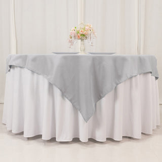 <span style="background-color:transparent;color:#111111;">Seamless Silver Premium Polyester Square Table Overlay</span>