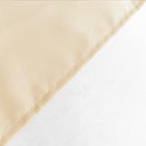 54x96Inch Beige Polyester Linen Rectangle Tablecloth