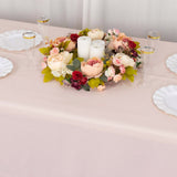 60x102inch Blush Rose Gold 200 GSM Seamless Premium Polyester Rectangular Tablecloth