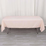 60x102inch Blush Rose Gold 200 GSM Seamless Premium Polyester Rectangular Tablecloth