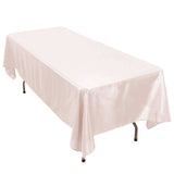 60x102inch Blush Rose Gold 200 GSM Seamless Premium Polyester Rectangular Tablecloth