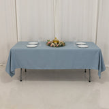 60"x102" Dusty Blue Premium Polyester Rectangular Tablecloth - 220GSM