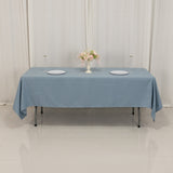 60"x102" Dusty Blue Premium Polyester Rectangular Tablecloth - 220GSM