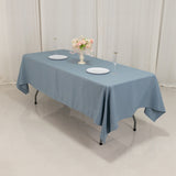 60"x102" Dusty Blue Premium Polyester Rectangular Tablecloth - 220GSM