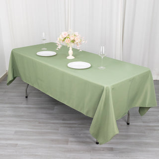 Experience Elegance with the Dusty Sage Green Premium Polyester Tablecloth