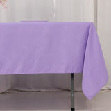 60x102inch Lavender Lilac Seamless Premium Polyester Rectangular Tablecloth - 220GSM