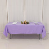 60x102inch Lavender Lilac Seamless Premium Polyester Rectangular Tablecloth - 220GSM