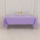 60x102inch Lavender Lilac Seamless Premium Polyester Rectangular Tablecloth - 220GSM