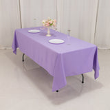 60x102inch Lavender Lilac Seamless Premium Polyester Rectangular Tablecloth - 220GSM