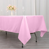 Pink Seamless Premium Polyester Rectangular Tablecloth 220GSM 60x102inch