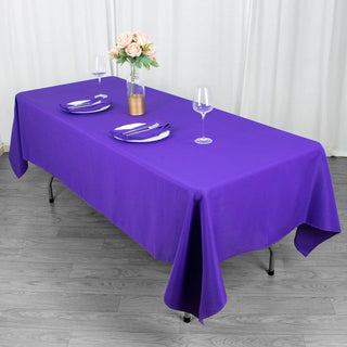 Elevate Your Event Decor with a Stunning Purple Tablecloth