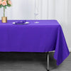 60x102inch Purple 200 GSM Seamless Premium Polyester Rectangular Tablecloth