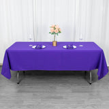 60x102inch Purple 200 GSM Seamless Premium Polyester Rectangular Tablecloth
