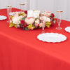 60x102inch Red 200 GSM Seamless Premium Polyester Rectangular Tablecloth