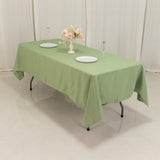 Sage Green Seamless Premium Polyester Rectangular Tablecloth 220GSM 60x102inch