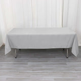 60"x102" Silver Premium Polyester Rectangular Tablecloth - 220GSM