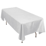 60"x102" Silver Premium Polyester Rectangular Tablecloth - 220GSM