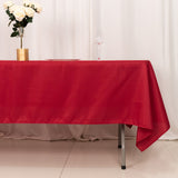 Wine Seamless Polyester Rectangular Tablecloth