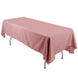 60"x126" Dusty Rose Polyester Rectangular Tablecloth