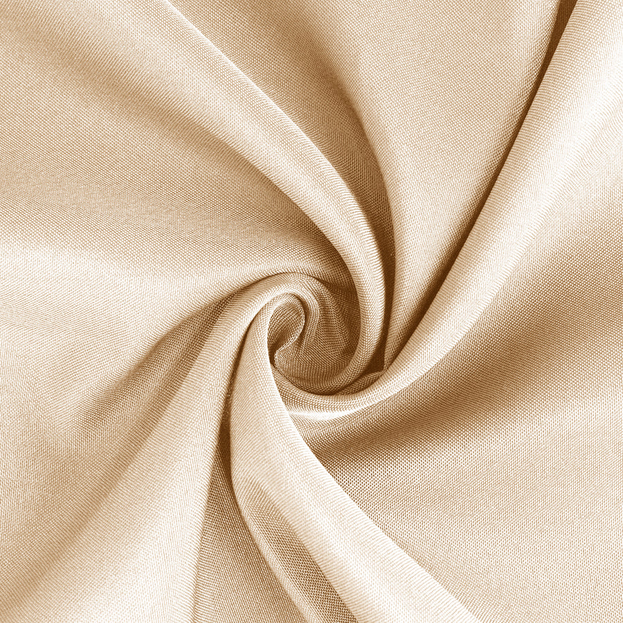 Beige Seamless Premium Polyester Rectangular Tablecloth - 220GSM#whtbkgd