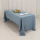 60x126inch Dusty Blue Seamless Premium Polyester Rectangular Tablecloth - 220GSM