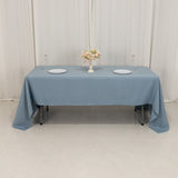 60x126inch Dusty Blue Seamless Premium Polyester Rectangular Tablecloth - 220GSM