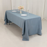 60x126inch Dusty Blue Seamless Premium Polyester Rectangular Tablecloth - 220GSM