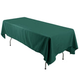 60"x126" Hunter Emerald Green Polyester Rectangular Tablecloth