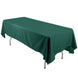 60"x126" Hunter Emerald Green Polyester Rectangular Tablecloth