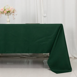 Elevate Your Event with the Hunter Green Polyester Tablecloth
