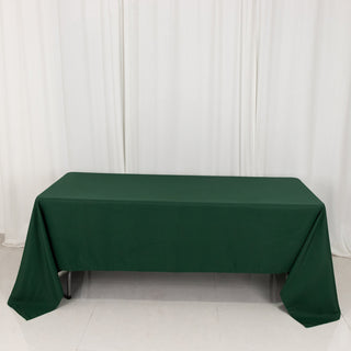 Revamp Your Tables with Our Stunning Hunter Green Polyester Tablecloth