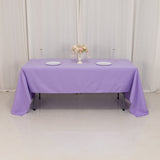 60x126inch Lavender Lilac Seamless Premium Polyester Rectangular Tablecloth - 220GSM