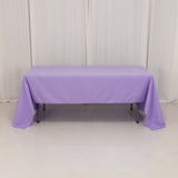 60x126inch Lavender Lilac Seamless Premium Polyester Rectangular Tablecloth - 220GSM