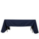  Navy Blue Seamless Premium Polyester Rectangular Tablecloth
