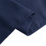  Navy Blue Seamless Premium Polyester Rectangular Tablecloth